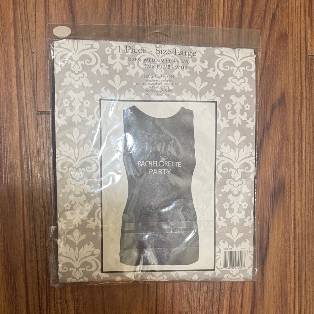 Party City Black Bachelorette Party Tank Top